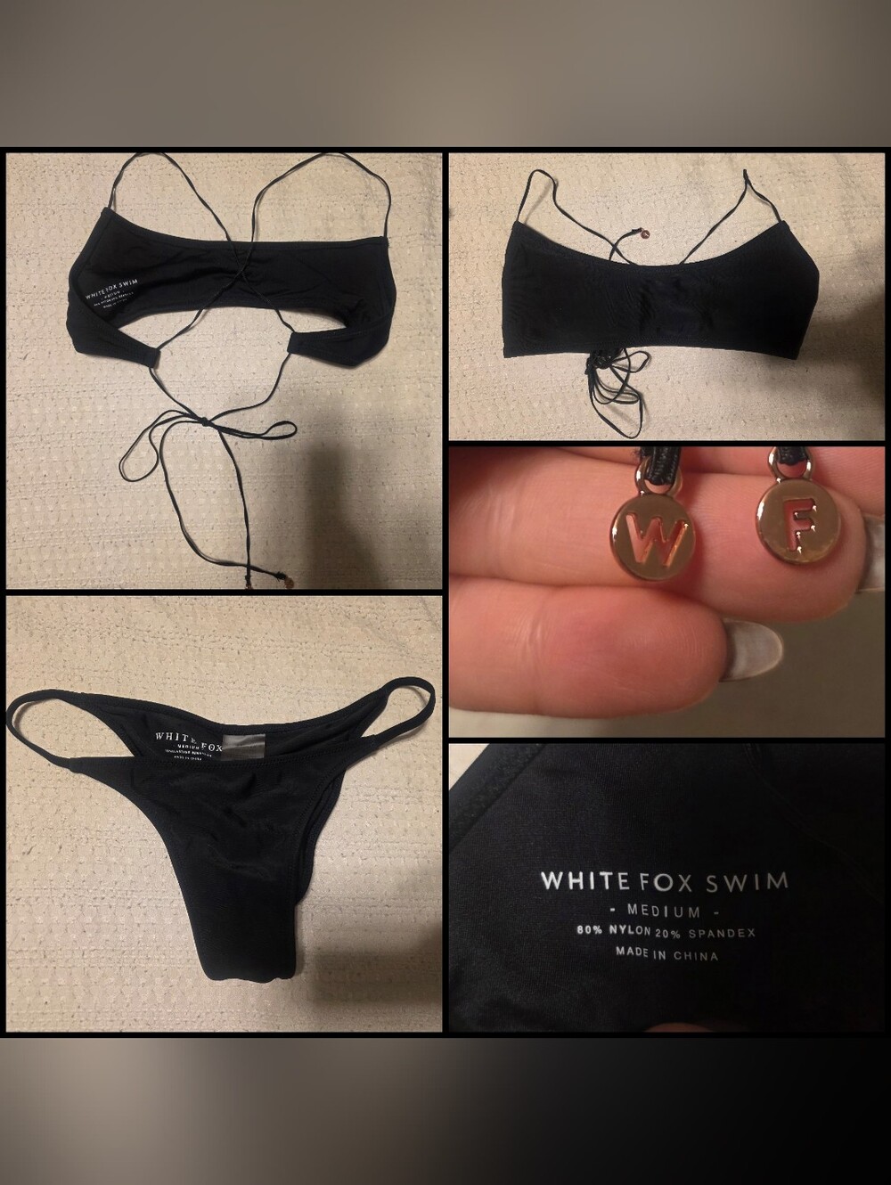 White Fox Black Bikini